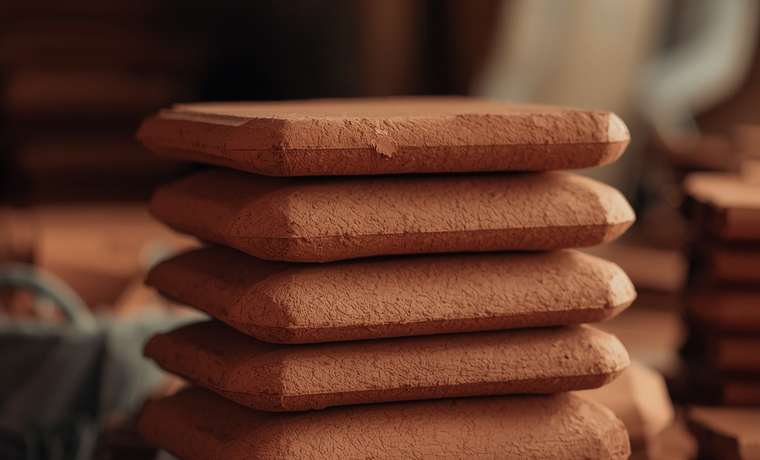 Khaprail clay roof tiles, available as a free sample